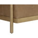 Bromley Rustic Oak / Ludlow Sesame Leather Sofa
